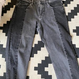 H&M two toned denim